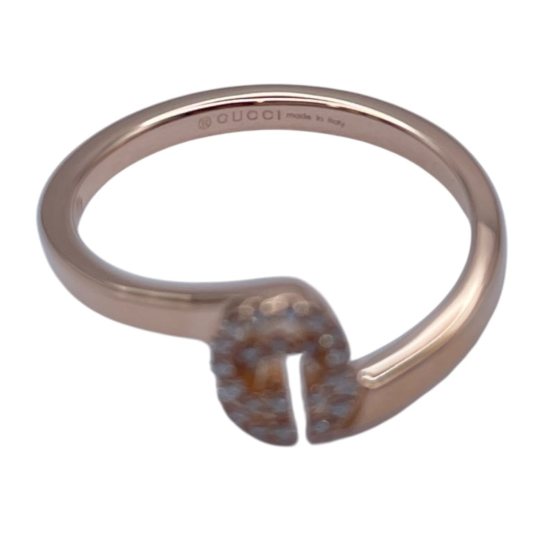 グッチ GUCCI GGランニングリング ピンクゴールド Au750 ジュエリー
