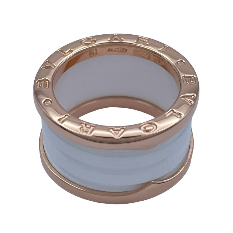 ブルガリ BVLGARI ビーゼロワンリング4バンド(M) ピンクゴールド Au750 ジュエリー