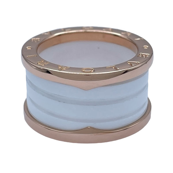 ブルガリ BVLGARI ビーゼロワンリング4バンド(M) ピンクゴールド Au750 ジュエリー