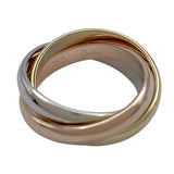 カルティエ Cartier トリニティリング ゴールドxピンクゴールドxホワイトゴールド 750 ジュエリー