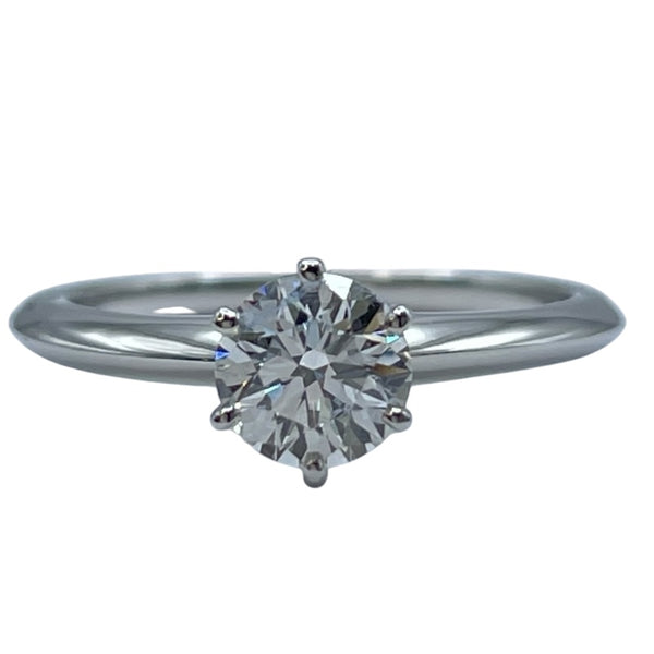 ティファニー TIFFANY＆CO クラシックソリティアリング プラチナ Pt950 ジュエリー