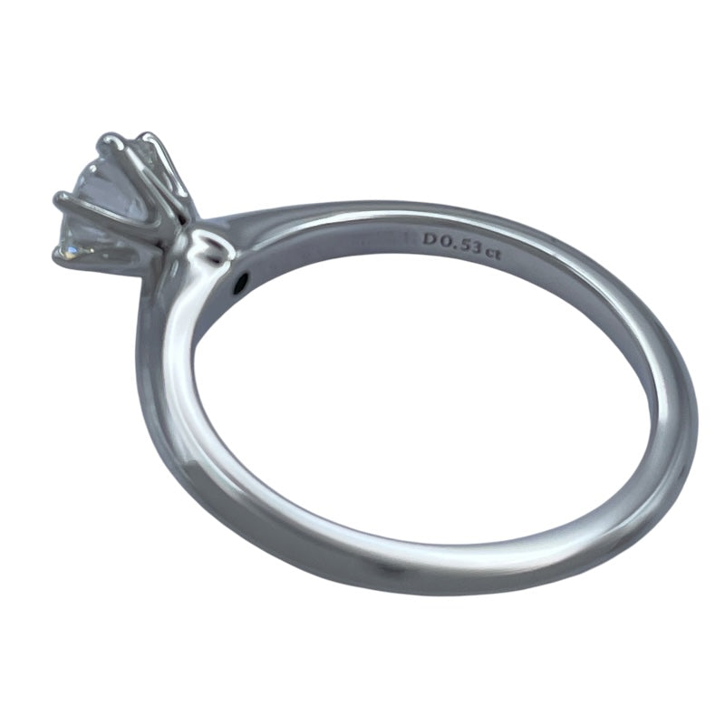 ティファニー TIFFANY＆CO クラシックソリティアリング プラチナ Pt950 ジュエリー