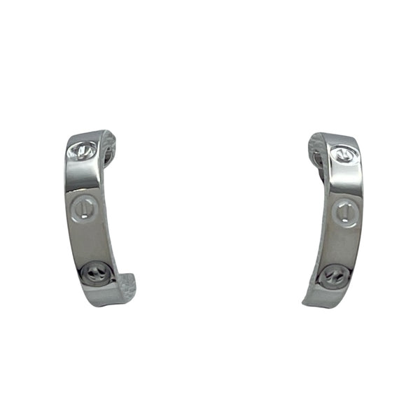 カルティエ Cartier ラブフープピアススモール ホワイトゴールド 750 ジュエリー