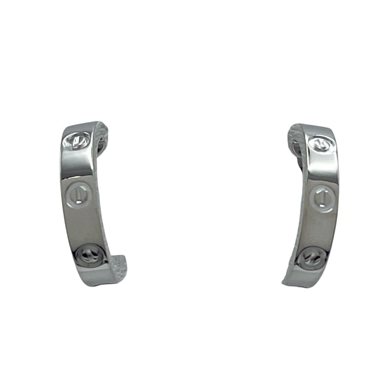 カルティエ Cartier ラブフープピアススモール ホワイトゴールド 750 ジュエリー