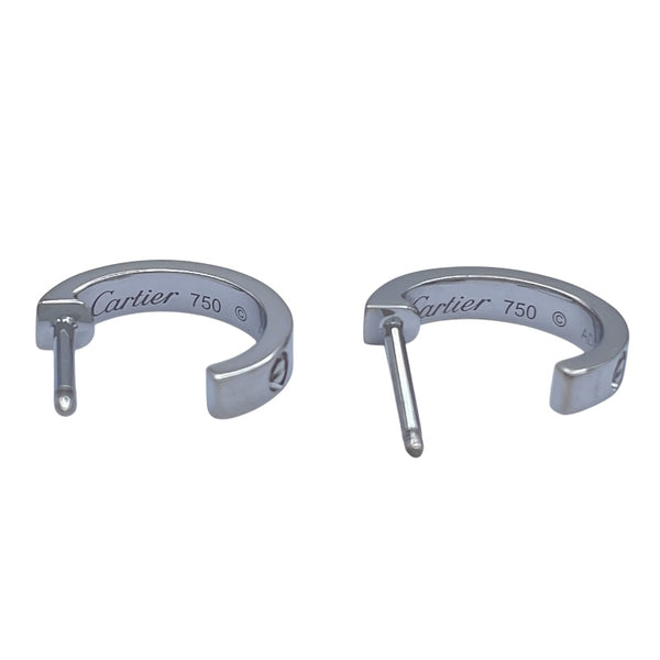 カルティエ Cartier ラブフープピアススモール ホワイトゴールド 750 ジュエリー