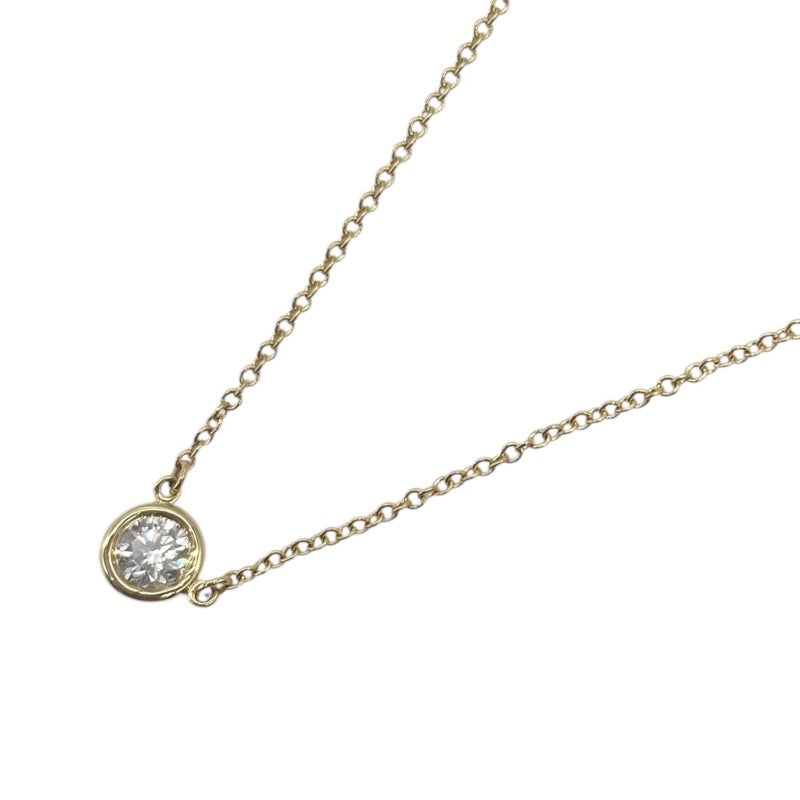 ティファニー TIFFANY＆CO バイザヤード ネックレス K18YG 0.25ct ダイヤモンド ジュエリー