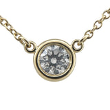 ティファニー TIFFANY＆CO バイザヤード ネックレス K18YG 0.25ct ダイヤモンド ジュエリー
