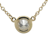 ティファニー TIFFANY＆CO バイザヤード ネックレス K18YG 0.25ct ダイヤモンド ジュエリー