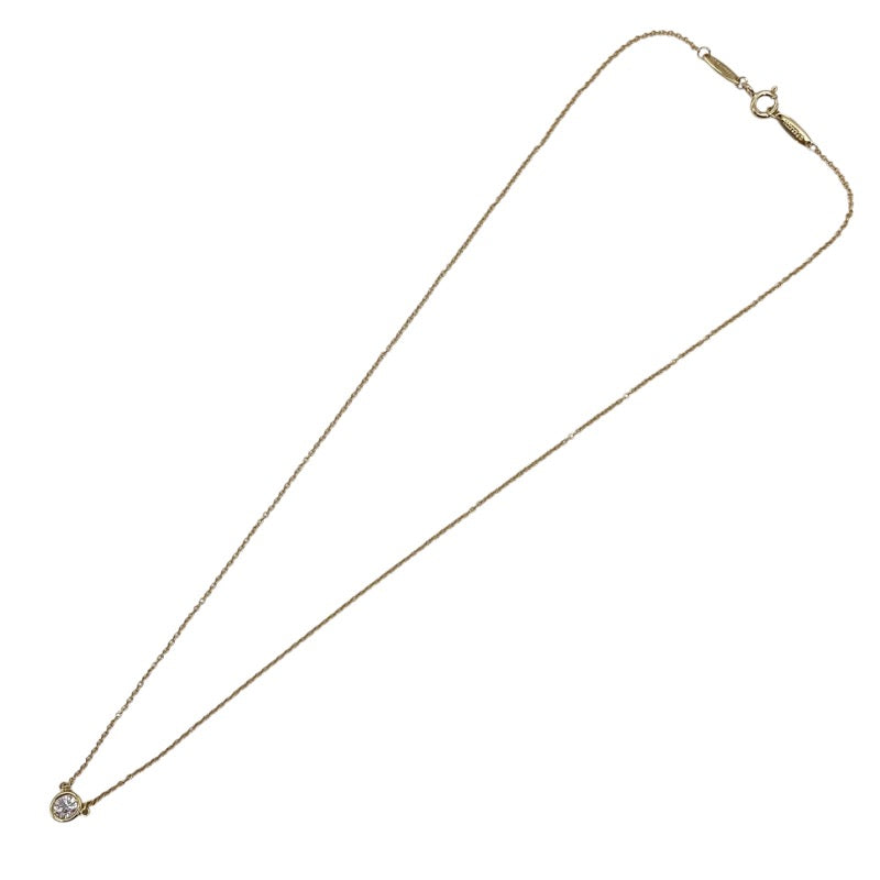 ティファニー TIFFANY＆CO バイザヤード ネックレス K18YG 0.25ct ダイヤモンド ジュエリー