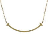 ティファニー TIFFANY＆CO Tスマイル ネックレス スモール K18YG ジュエリー