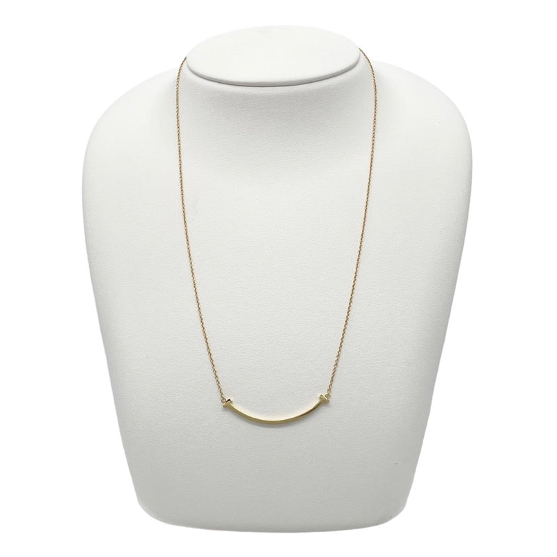 ティファニー TIFFANY＆CO Tスマイル ネックレス スモール K18YG ジュエリー