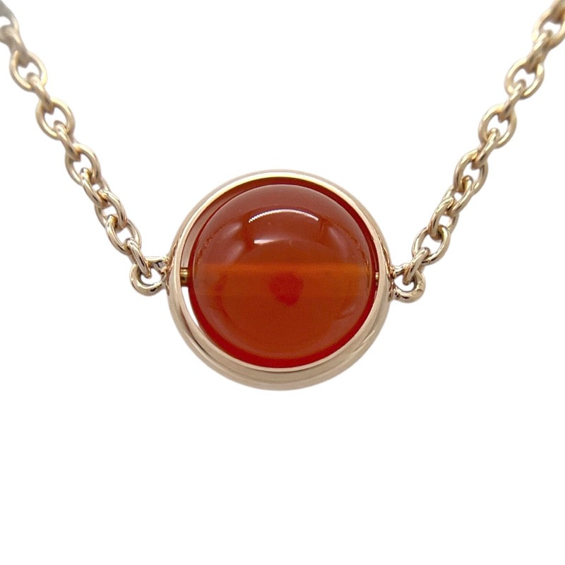 ピアジェ PIAGET ポセションネックレス K18PG カーネリアン ダイヤモンド ジュエリー