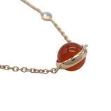 ピアジェ PIAGET ポセションネックレス K18PG カーネリアン ダイヤモンド ジュエリー