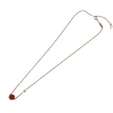 ピアジェ PIAGET ポセションネックレス K18PG カーネリアン ダイヤモンド ジュエリー