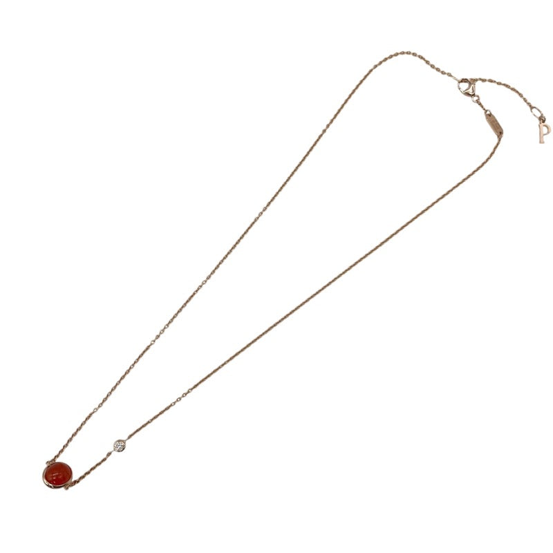 ピアジェ PIAGET ポセションネックレス K18PG カーネリアン ダイヤモンド ジュエリー