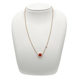 ピアジェ PIAGET ポセションネックレス K18PG カーネリアン ダイヤモンド ジュエリー