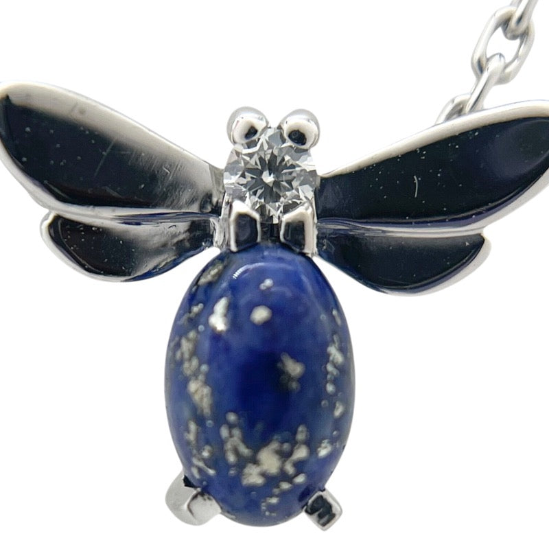 ショーメ CHAUMET アトラップモア ネックレス K18WG ダイヤモンド ラピスラズリ ジュエリー