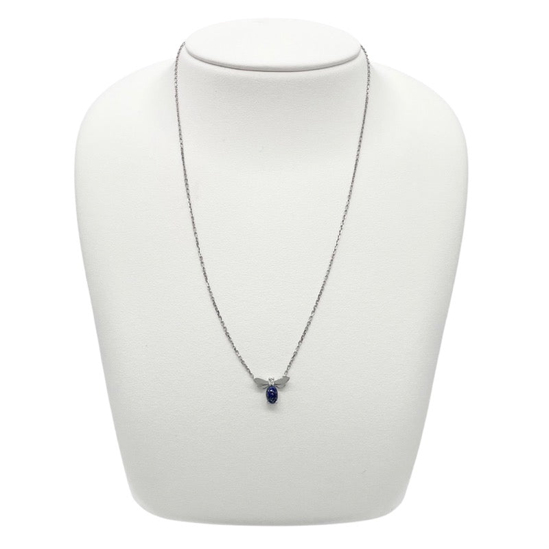 ショーメ CHAUMET アトラップモア ネックレス K18WG ダイヤモンド ラピスラズリ ジュエリー