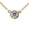 ティファニー TIFFANY＆CO バイザヤード ネックレス K18YG D0.20ct ダイヤモンド ジュエリー