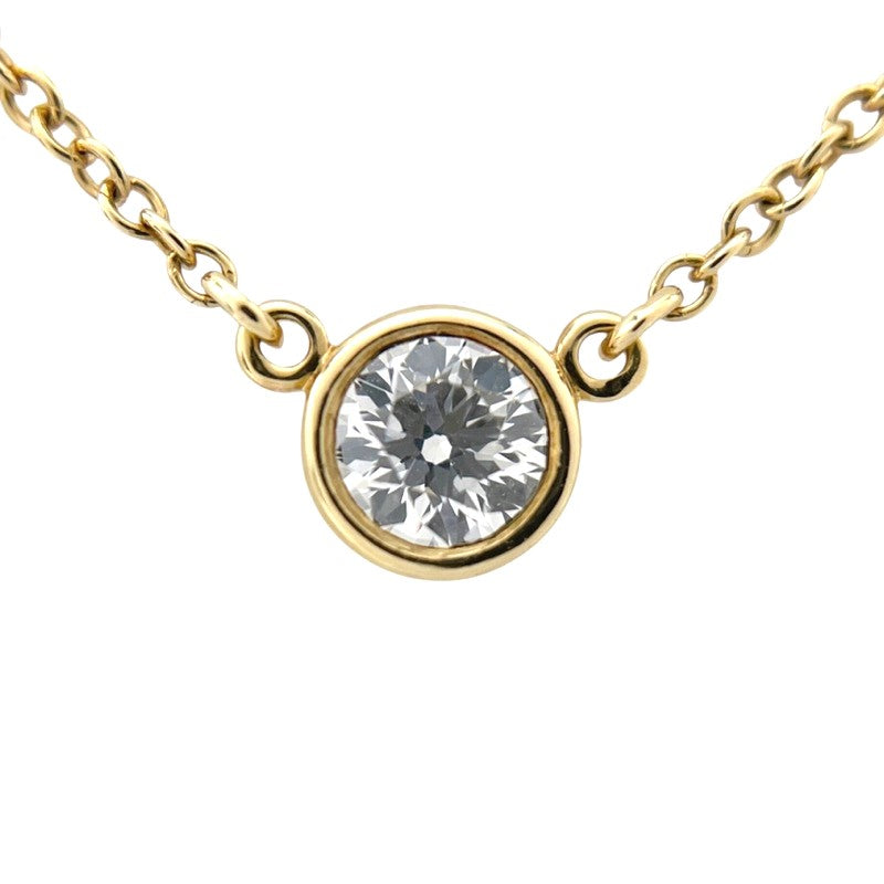 ティファニー TIFFANY＆CO バイザヤード ネックレス K18YG D0.20ct ダイヤモンド ジュエリー