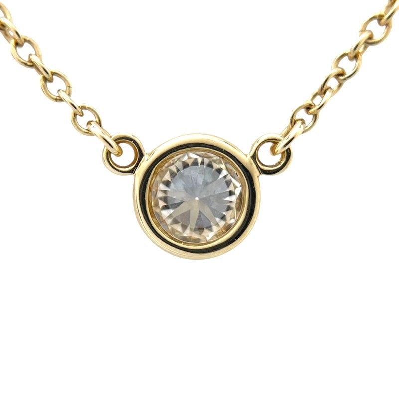 ティファニー TIFFANY＆CO バイザヤード ネックレス K18YG D0.20ct ダイヤモンド ジュエリー