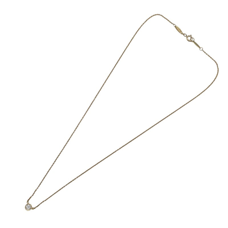 ティファニー TIFFANY＆CO バイザヤード ネックレス K18YG D0.20ct ダイヤモンド ジュエリー