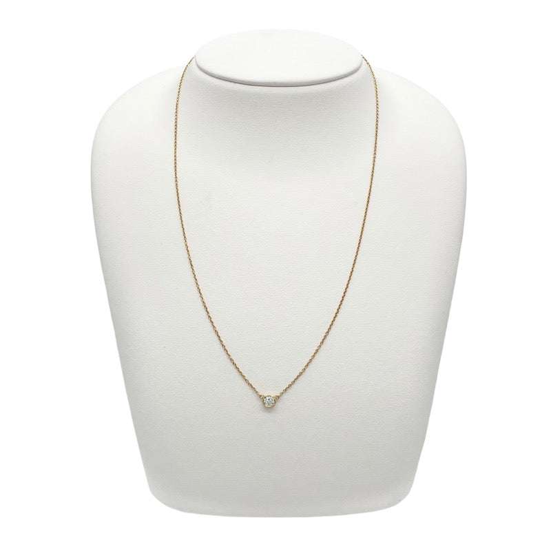 ティファニー TIFFANY＆CO バイザヤード ネックレス K18YG D0.20ct ダイヤモンド ジュエリー