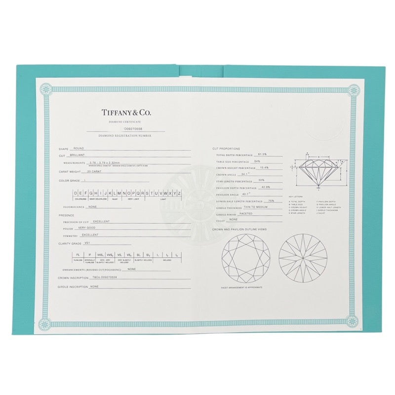 ティファニー TIFFANY＆CO バイザヤード ネックレス K18YG D0.20ct ダイヤモンド ジュエリー