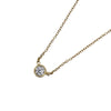 ティファニー TIFFANY＆CO バイザヤード ネックレス K18YG D0.20ct ダイヤモンド ジュエリー