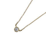 ティファニー TIFFANY＆CO バイザヤード ネックレス K18YG D0.20ct ダイヤモンド ジュエリー