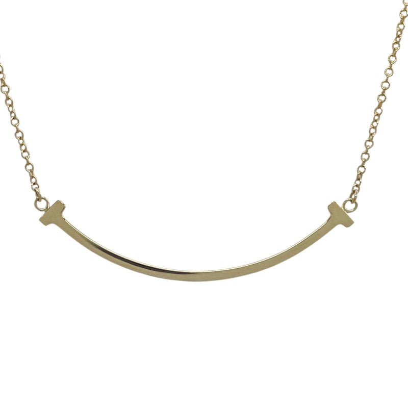 ティファニー TIFFANY＆CO Tスマイル ネックレス スモール K18YG ジュエリー