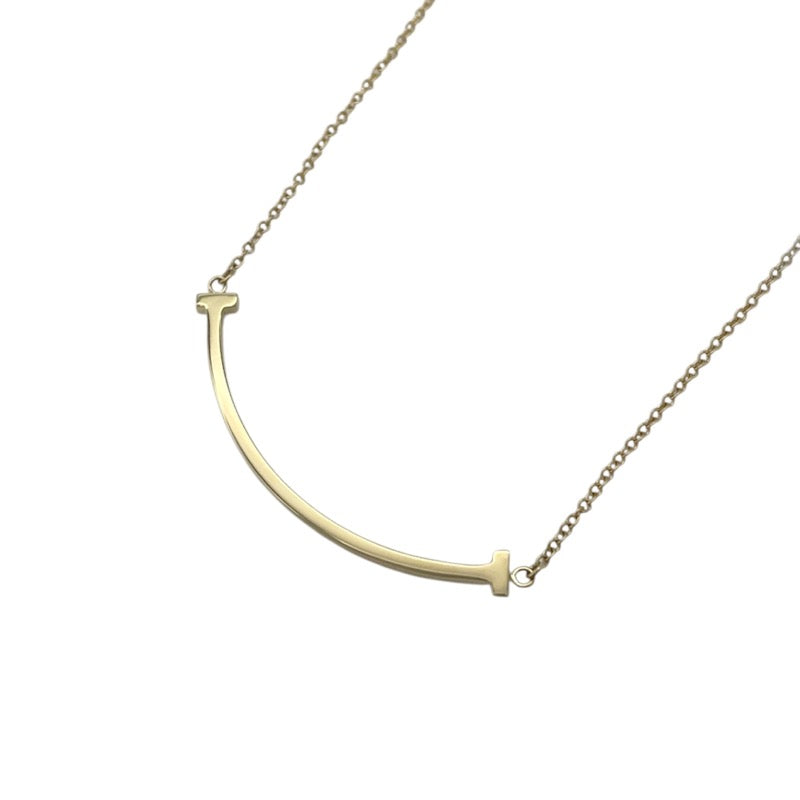 ティファニー TIFFANY＆CO Tスマイル ネックレス スモール K18YG ジュエリー