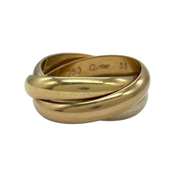 カルティエ Cartier トリニティリング #53(12号) K18YG×K18WG×K18PG ジュエリー