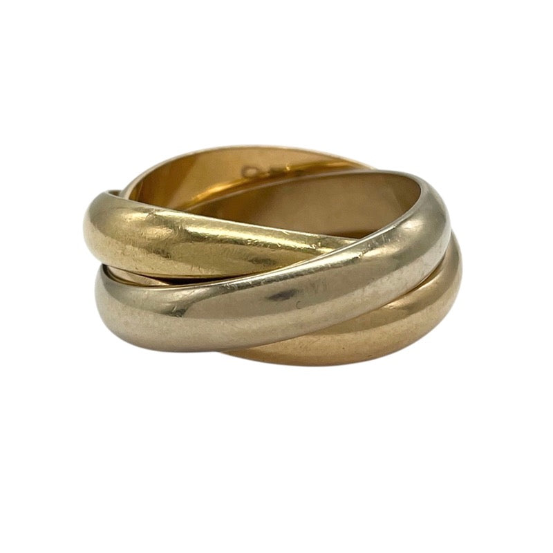 カルティエ Cartier トリニティリング #53(12号) K18YG×K18WG×K18PG ジュエリー