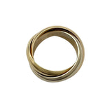 カルティエ Cartier トリニティリング #53(12号) K18YG×K18WG×K18PG ジュエリー