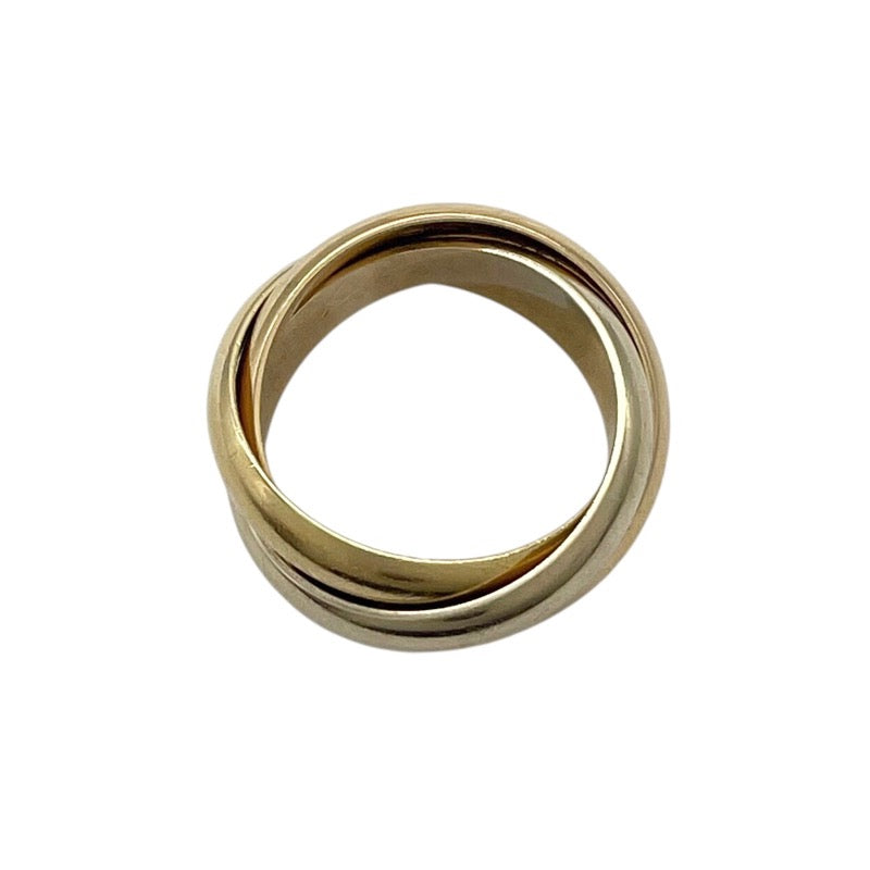 カルティエ Cartier トリニティリング #53(12号) K18YG×K18WG×K18PG ジュエリー