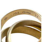 カルティエ Cartier トリニティリング #53(12号) K18YG×K18WG×K18PG ジュエリー