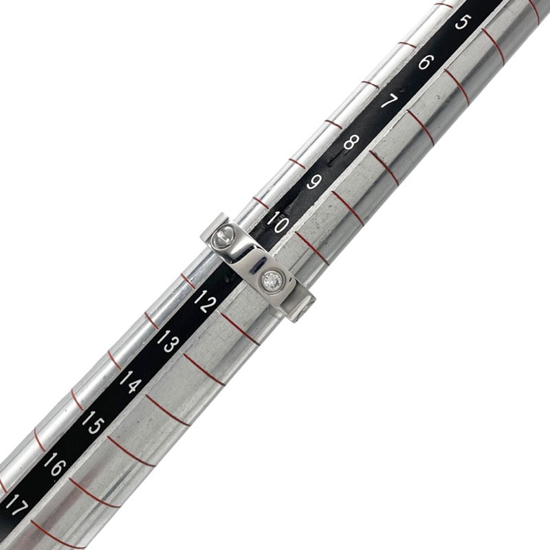 カルティエ Cartier ラブリング 3Pダイヤ #51(11号) K18WG ダイヤモンド ジュエリー