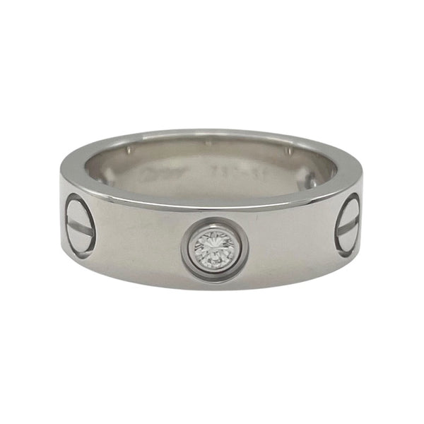 カルティエ Cartier ラブリング 3Pダイヤ #51(11号) K18WG ダイヤモンド ジュエリー