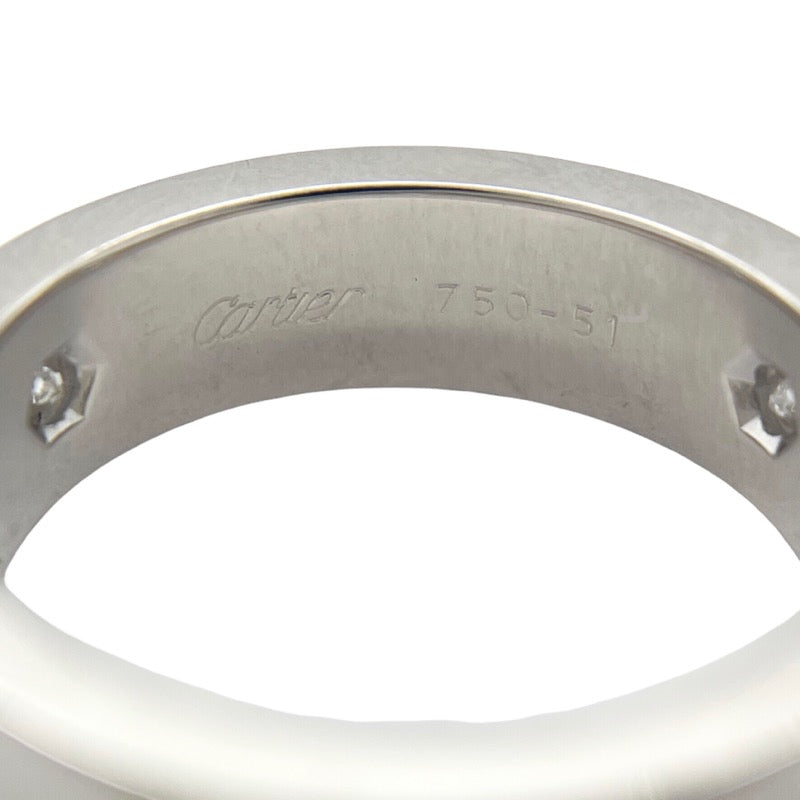カルティエ Cartier ラブリング 3Pダイヤ #51(11号) K18WG ダイヤモンド ジュエリー