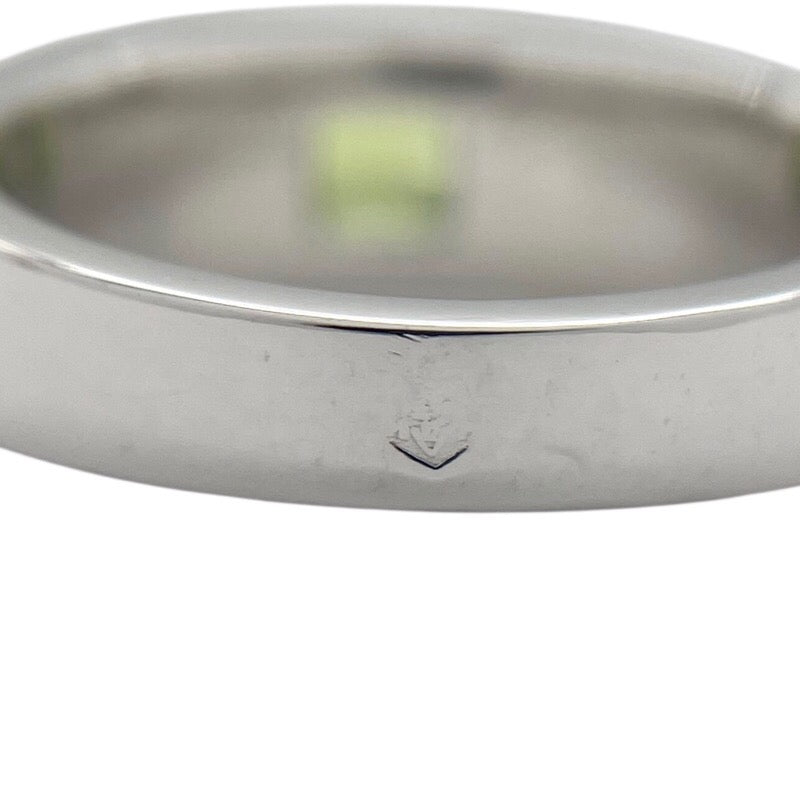 カルティエ Cartier タンクリング #50(10号) K18WG ペリドット ジュエリー