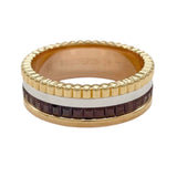 ブシュロン BOUCHERON キャトル クラシック リング スモール #54(約14号) K18YG×K18WG×K18PG×ブラウンPVD ジュエリー