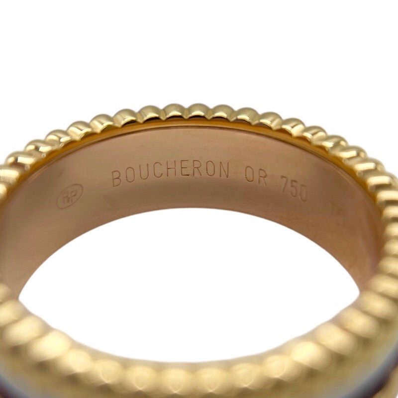 ブシュロン BOUCHERON キャトル クラシック リング スモール #54(約14号) K18YG×K18WG×K18PG×ブラウンPVD ジュエリー
