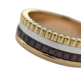 ブシュロン BOUCHERON キャトル クラシック リング スモール #54(約14号) K18YG×K18WG×K18PG×ブラウンPVD ジュエリー