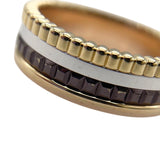 ブシュロン BOUCHERON キャトル クラシック リング スモール #54(約14号) K18YG×K18WG×K18PG×ブラウンPVD ジュエリー