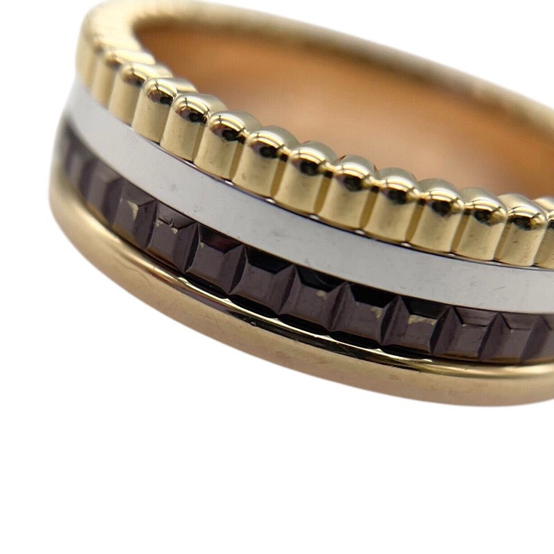 ブシュロン BOUCHERON キャトル クラシック リング スモール #54(約14号) K18YG×K18WG×K18PG×ブラウンPVD ジュエリー