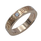 ブルガリ BVLGARI ダブルロゴリング ピンクゴールド Au750 ジュエリー