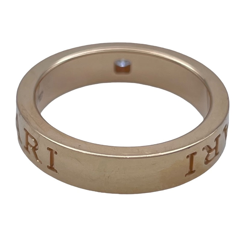 ブルガリ BVLGARI ダブルロゴリング ピンクゴールド Au750 ジュエリー
