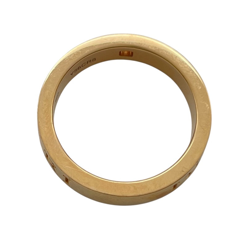 ブルガリ BVLGARI ダブルロゴリング ピンクゴールド Au750 ジュエリー