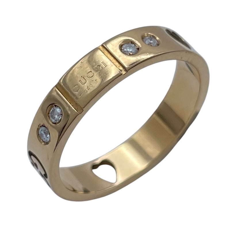 グッチ GUCCI アイコンアモールリング ピンクゴールド Au750 ジュエリー